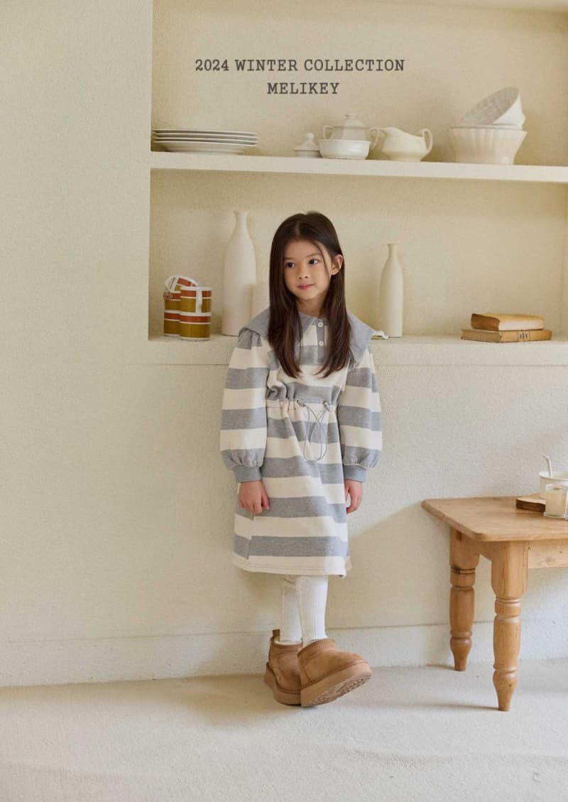 Melikey - Korean Children Fashion - #discoveringself - Big Stripe String One-piece - 5