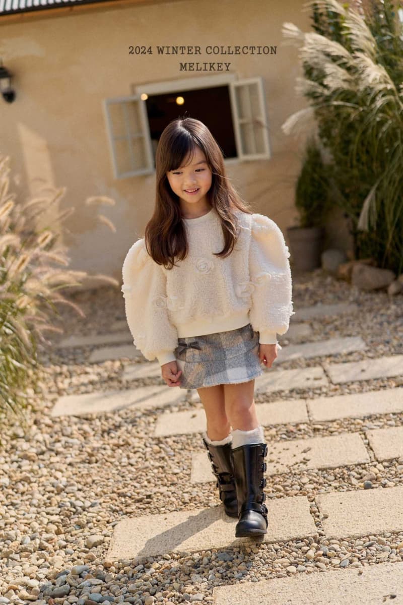 Melikey - Korean Children Fashion - #designkidswear - Rose Mongle Sweatshirt - 4
