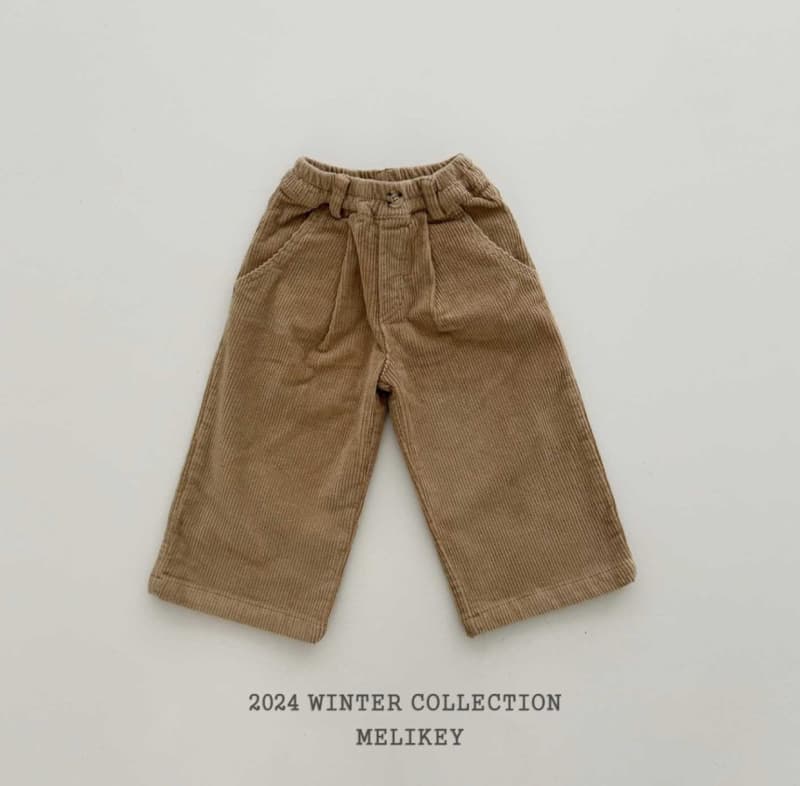 Melikey - Korean Children Fashion - #kidsstore - Corduroy Heart Pants - 2