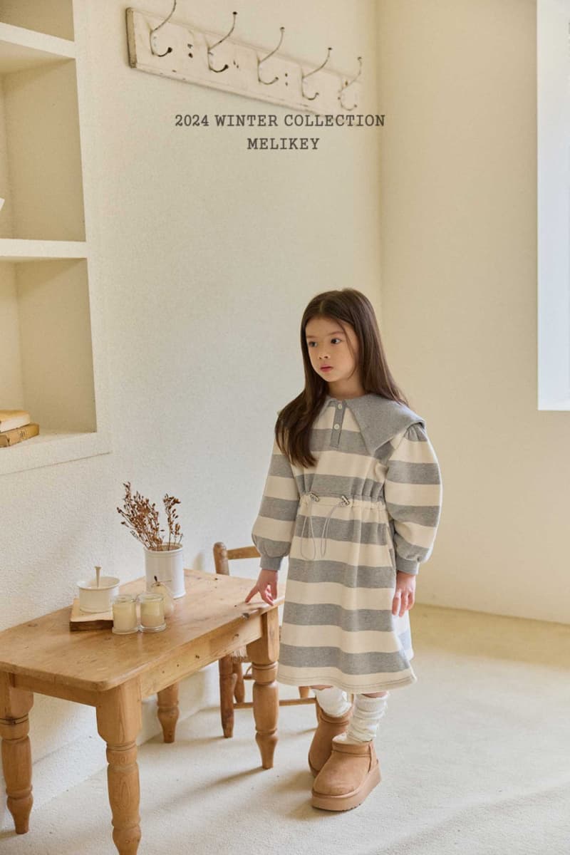 Melikey - Korean Children Fashion - #littlefashionista - Big Stripe String One-piece - 11