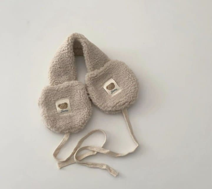 Miso - Korean Children Fashion - #toddlerclothing - Bear Label Earmuffs - 3