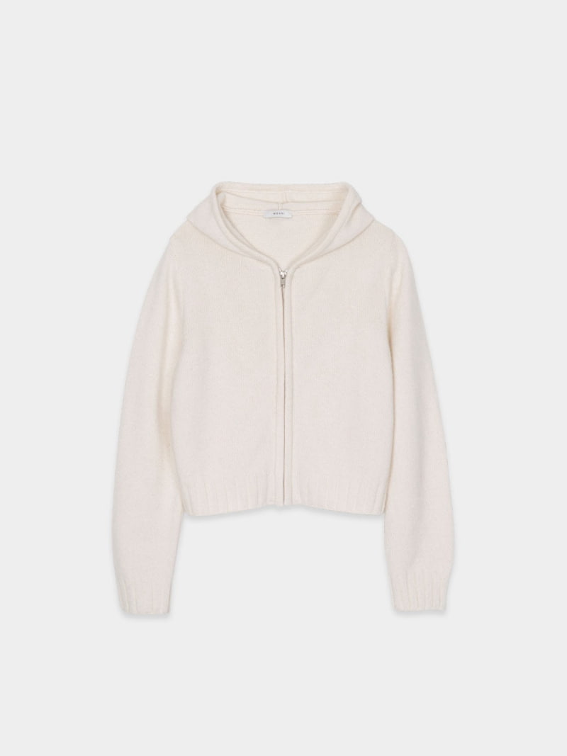 Moani - Korean Women Fashion - #womensfashion - Ete Hoodie Zip-up Knit Cardigan - 4