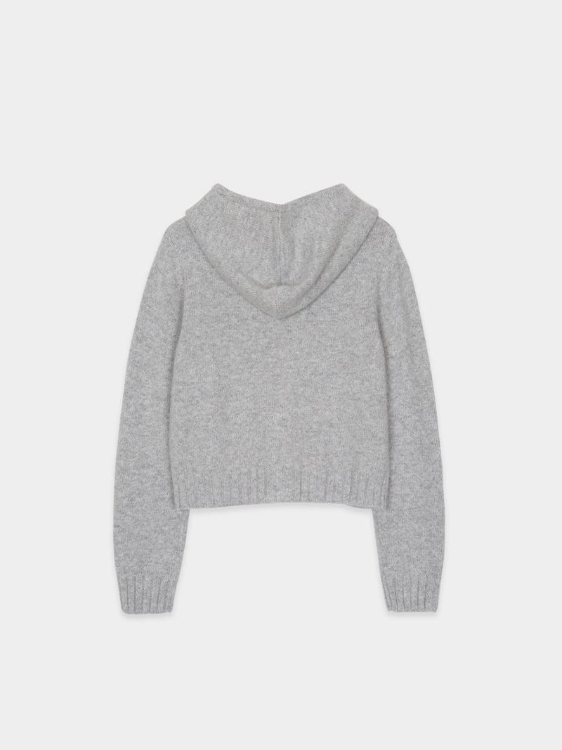 Moani - Korean Women Fashion - #momslook - Ete Hoodie Zip-up Knit Cardigan - 8