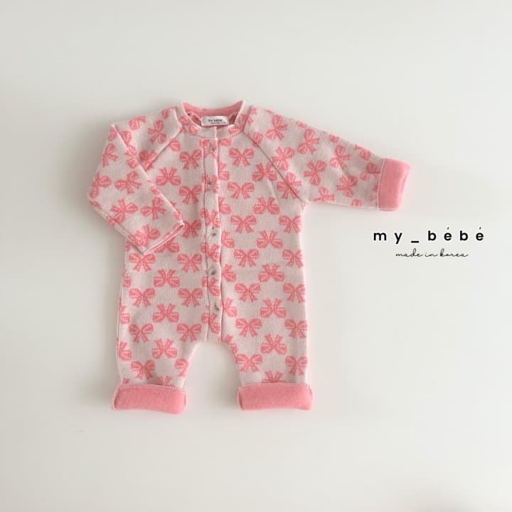 My Bebe - Korean Baby Fashion - #babyclothing - Fleece Lovely Suit - 9