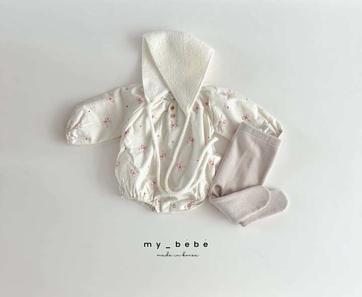 My Bebe - Korean Baby Fashion - #babygirlfashion - Stick Corduroy Suit - 6