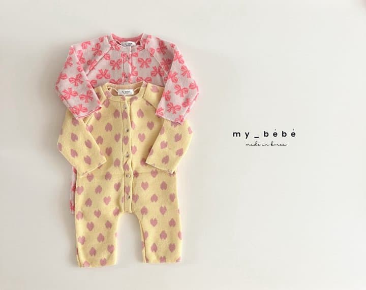 My Bebe - Korean Baby Fashion - #babyoutfit - Fleece Lovely Suit