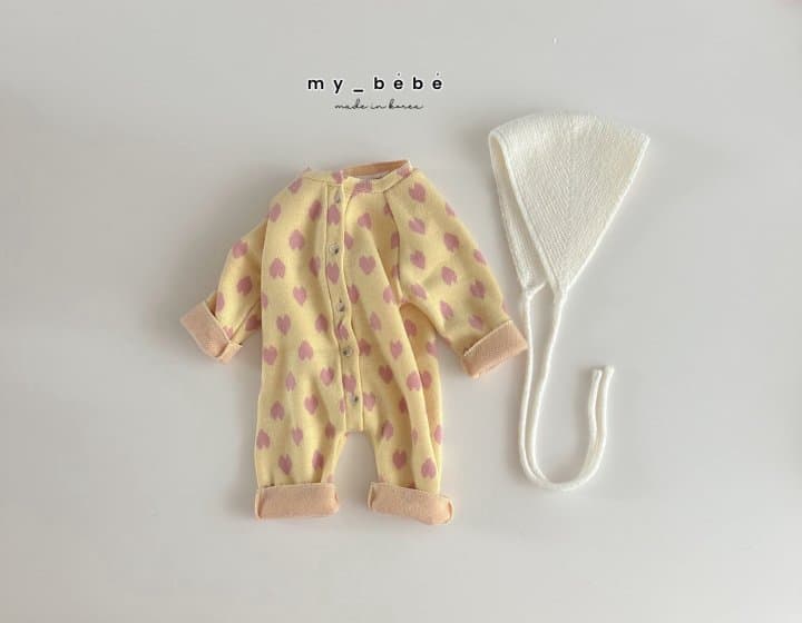 My Bebe - Korean Baby Fashion - #onlinebabyshop - Fleece Lovely Suit - 5