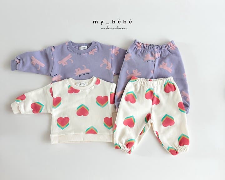 My Bebe - Korean Children Fashion - #designkidswear - Printed Set - 2