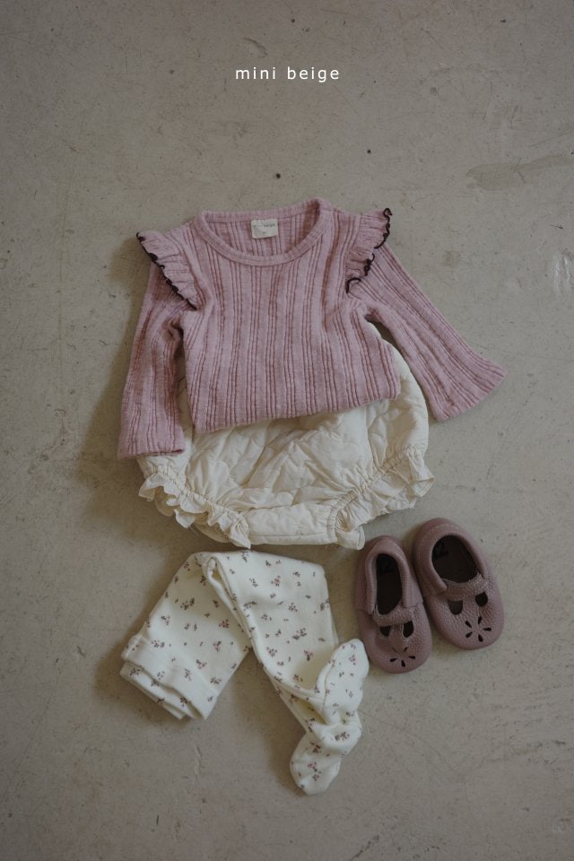 The Beige - Korean Baby Fashion - #babyboutiqueclothing - 24 Shoulder Frill Tee - 6