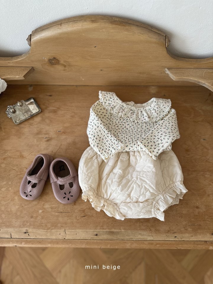 The Beige - Korean Baby Fashion - #babyoutfit - Rib Frill Slim Tee - 11