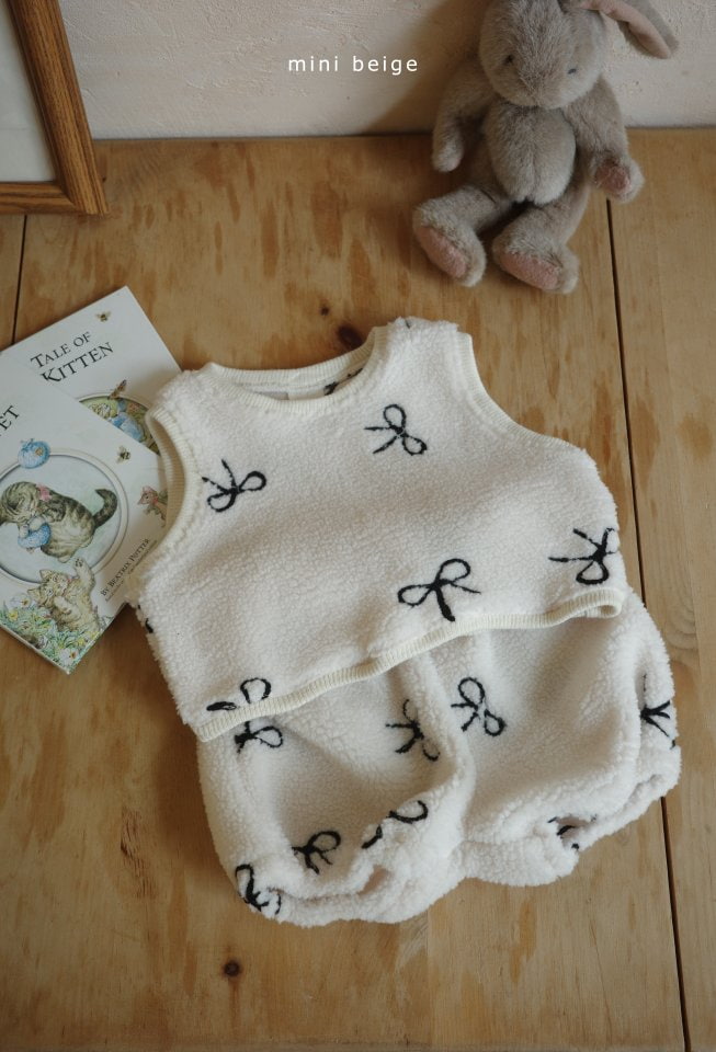 The Beige - Korean Baby Fashion - #babyoutfit - Ribbon Dumble Bloomer - 4