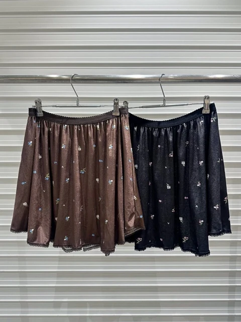 Velvet Mini Skirt