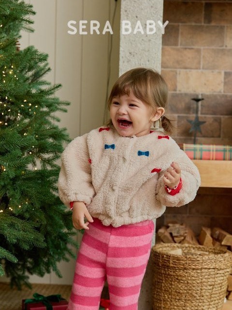 Bebe Winter Mini Ribbon Cardigan Bebe Winter Mini Ribbon Cardigan