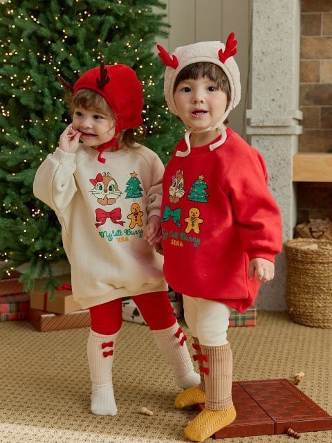 Bebe Heart Squirrel Long Tee Bebe Heart Squirrel Long Tee
