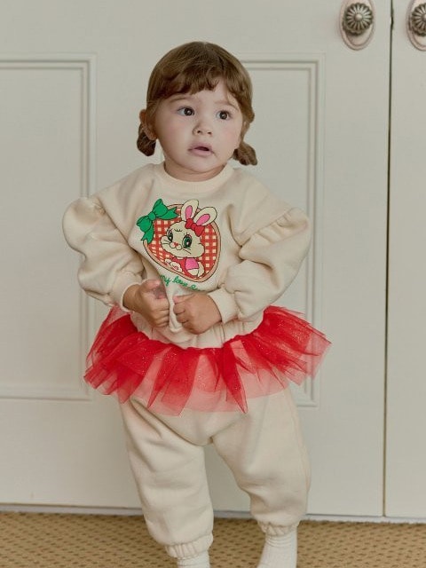 Bebe Sha Check Rabbit Top Bottom Set Bebe Sha Check Rabbit Top Bottom Set