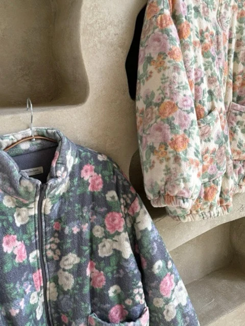 Adult Floral Zip-up Adult Floral Zip-up