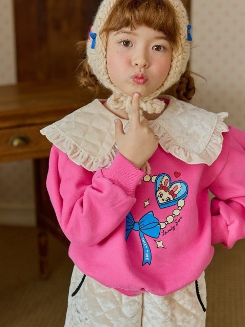 Quilted Collar Sweatshirt Quilted Collar Sweatshirt
