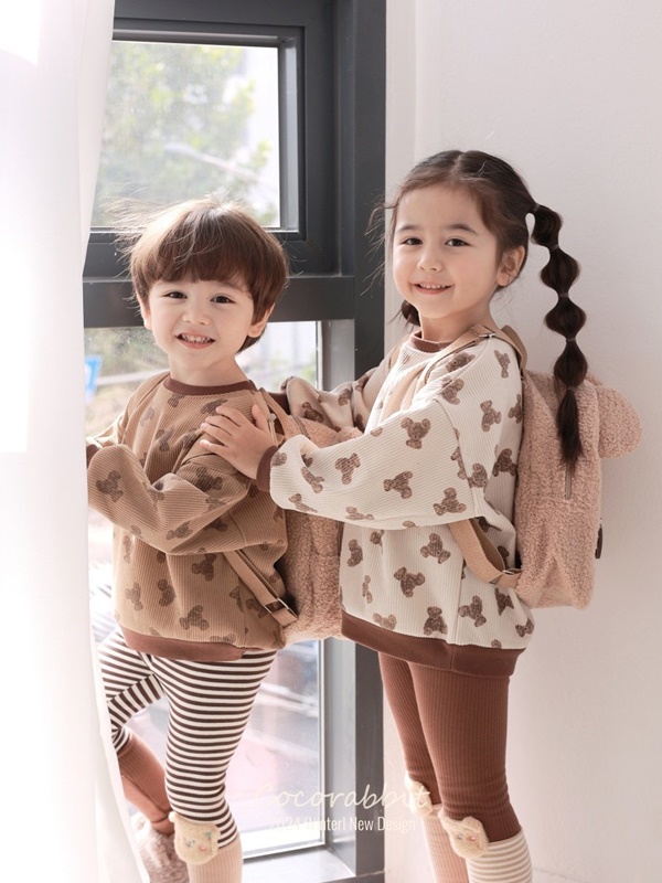 Bear Sweatshirts with Bag Set