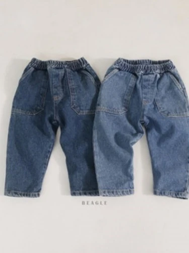 Puring Fleece Denim Pants