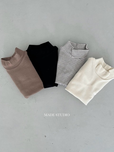 Peach Turtleneck Tee