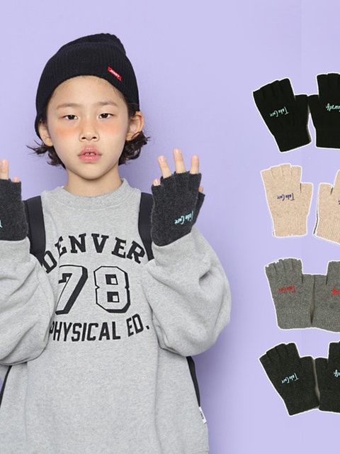 Take Wool Half Gloves