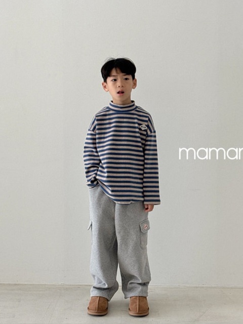 Hug Stripe Turtleneck Tee