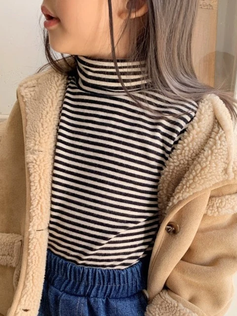 Stripe Turtleneck Tee