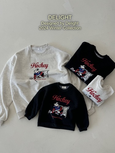 Hockey Bear Sweatshirt With Mom Hockey Bear Sweatshirt With Mom