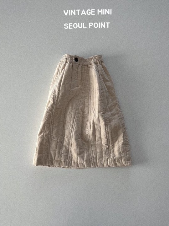 Quilting Corduroy Skirt