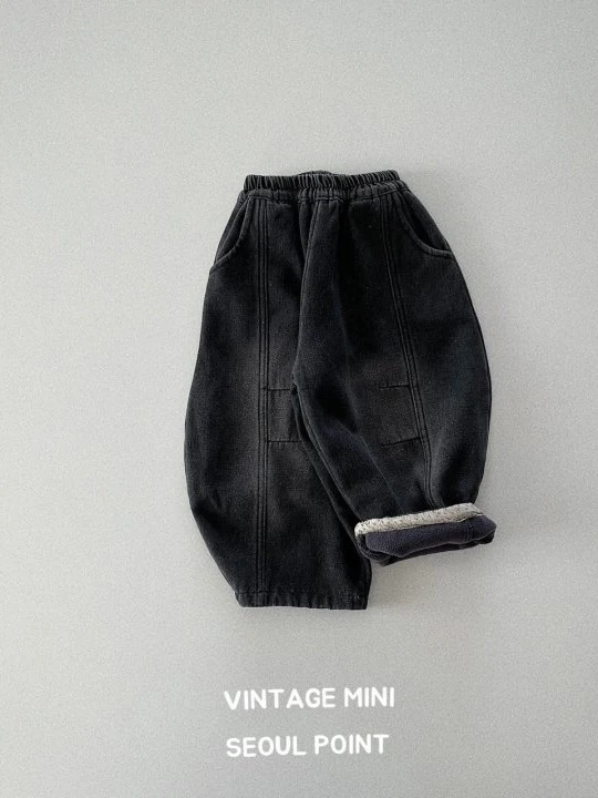 Winter Denim Brush Pants