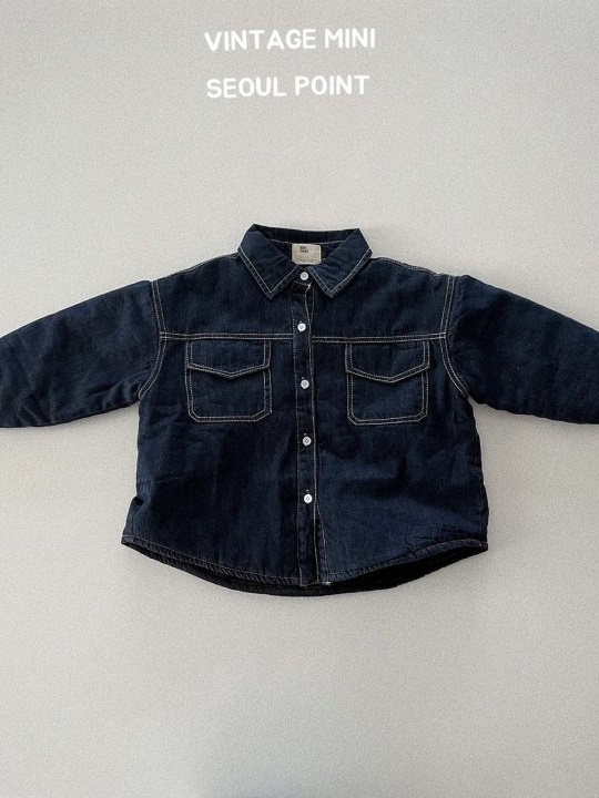 Quilting Padding Denim Jacket