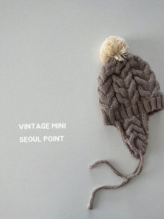 Knit Beige Hat