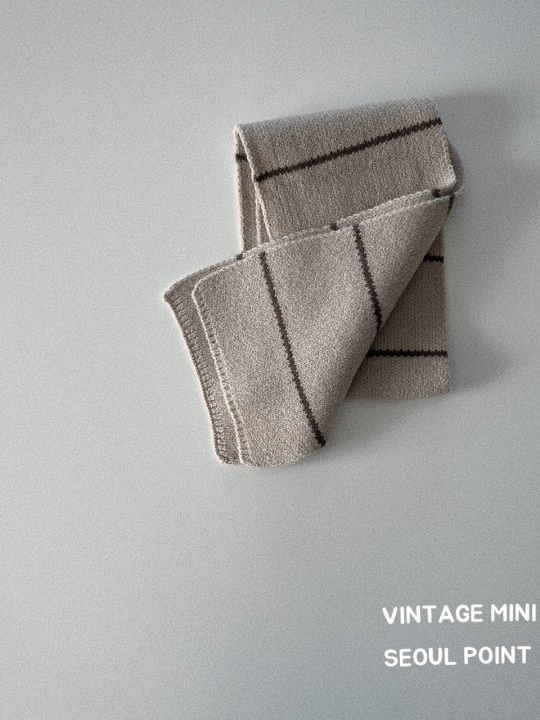 Oat Brown Stripe Muffler
