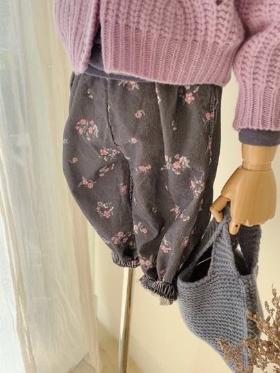 Sweet Floral Banding Pants