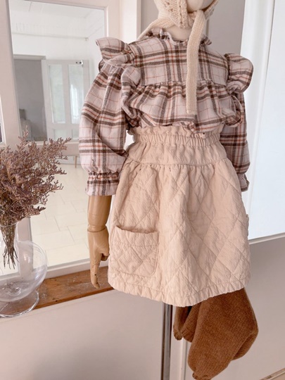 Nana Quilting Pocket Skirt