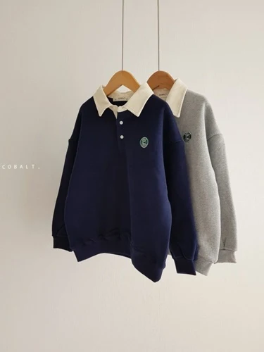 Corduroy Collar Sweatshirts