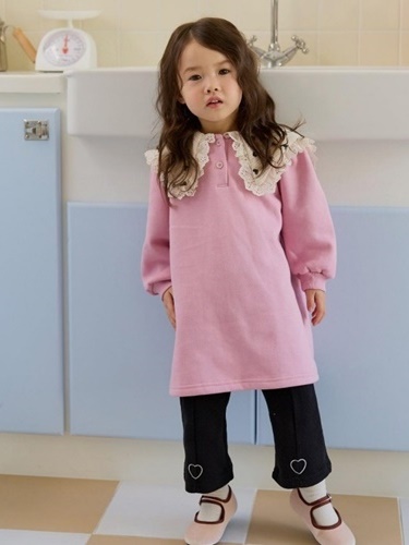 Dot Big Collar One-piece