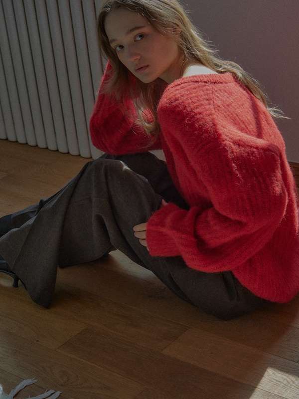 Deep V Knit Sweater Deep V Knit Sweater