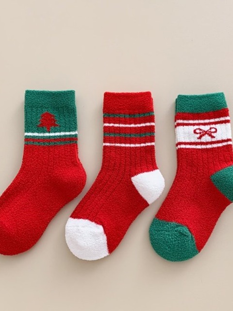 Christmas Red Socks Set