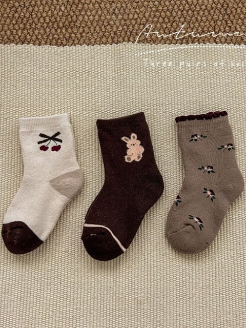 Bunny Cherry Socks Set