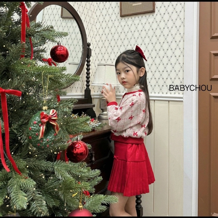 Babychou - Korean Children Fashion - #childofig - Ribbon Elise Skirt - 8