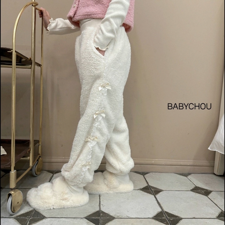 Babychou - Korean Children Fashion - #childofig - Boa Jogger Pants - 7