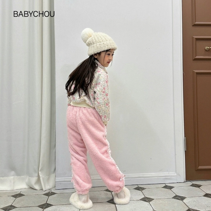 Babychou - Korean Children Fashion - #designkidswear - Boa Jogger Pants - 9