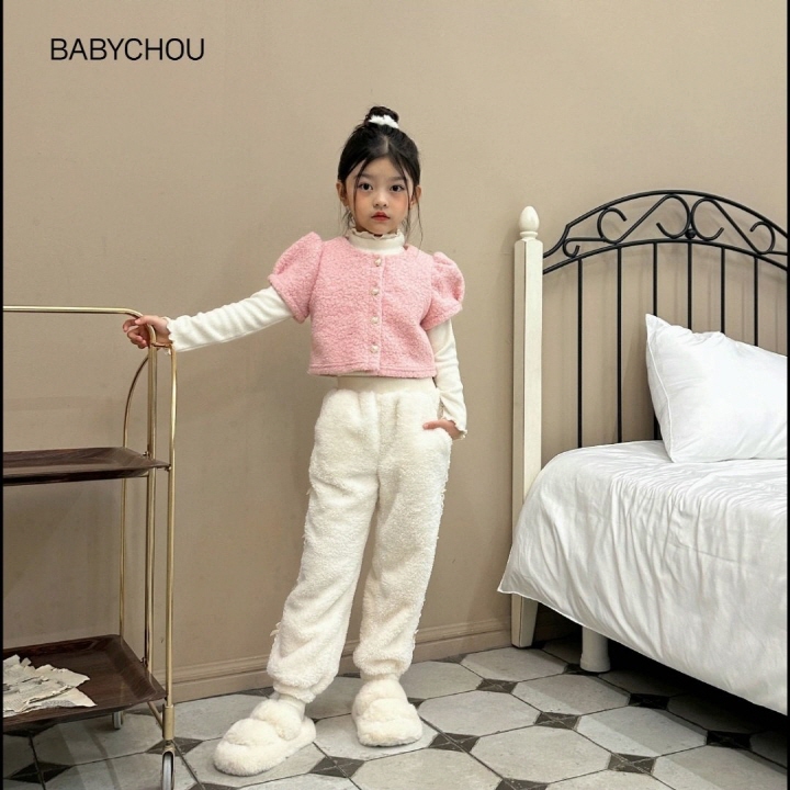 Babychou - Korean Children Fashion - #magicofchildhood - Boa Jogger Pants - 3