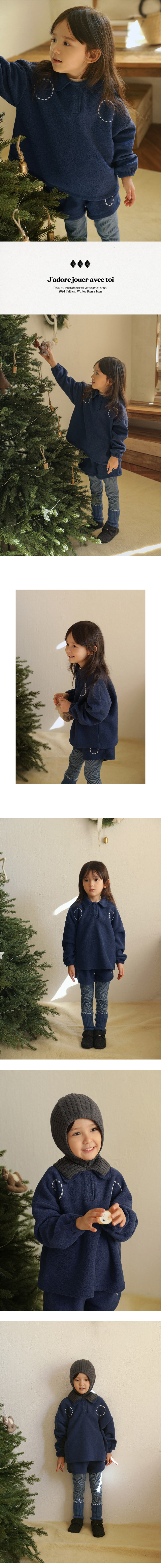 Bien A Bien - Korean Children Fashion - #fashionkids - Arbo Collar Tee - 2