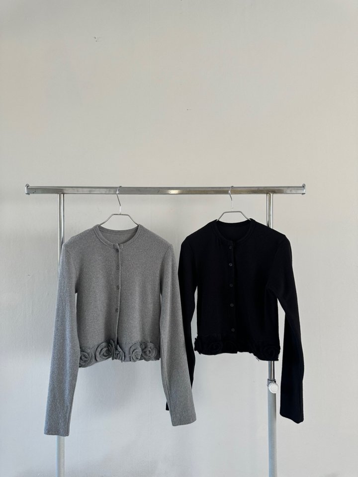 Bricklane - Korean Women Fashion - #womensfashion - Angora Trimming Cardigan - 3