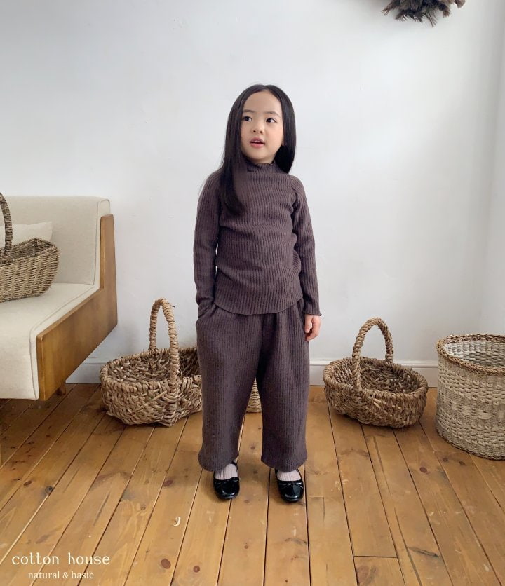 Cotton House - Korean Children Fashion - #Kfashion4kids - Ribbed Knit Raglan Set-up