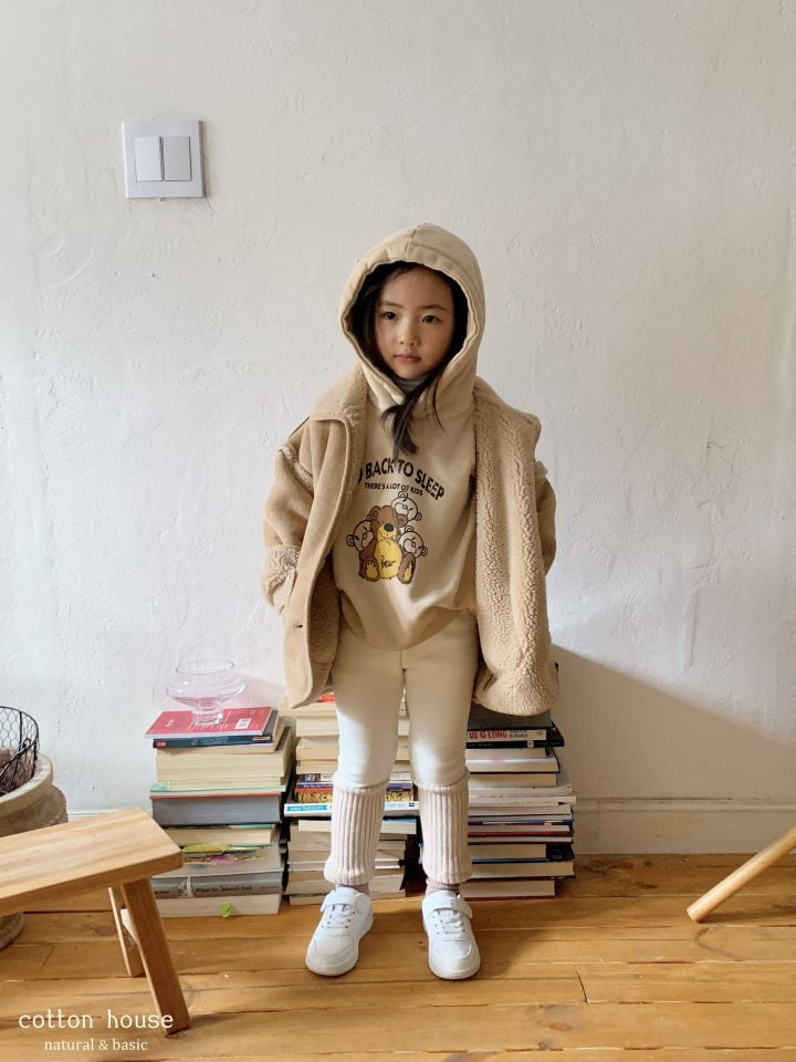 Cotton House - Korean Children Fashion - #fashionkids - Coloration Fleece Leggings - 5