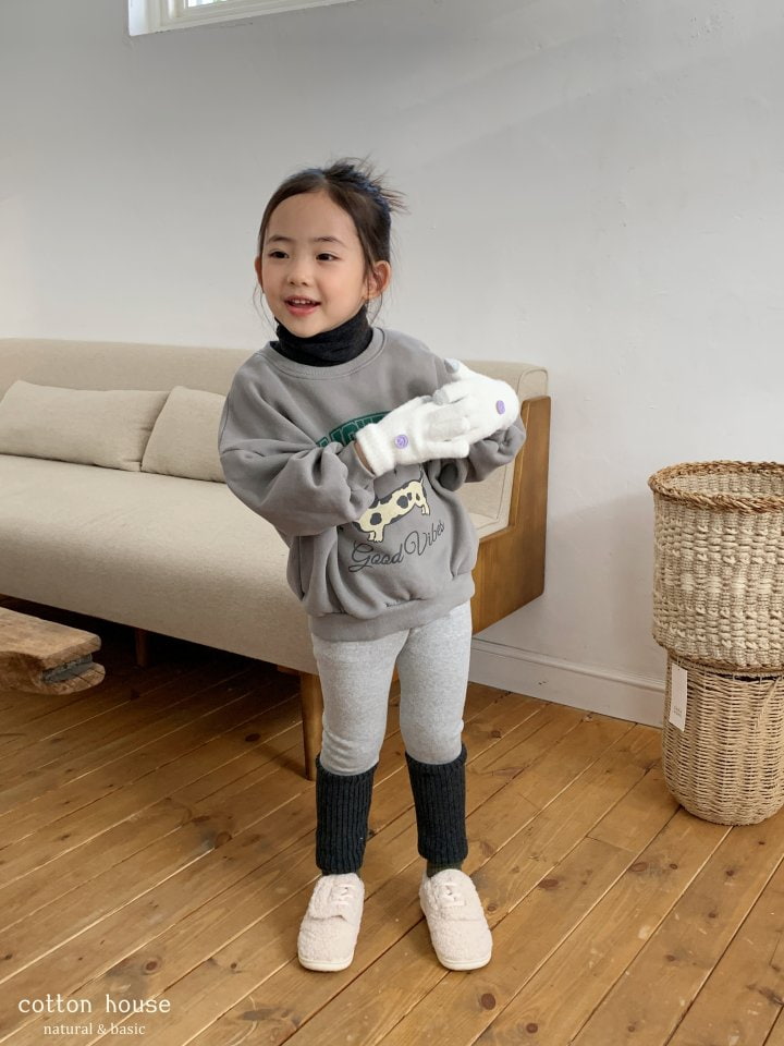 Cotton House - Korean Children Fashion - #kidsstore - Coloration Fleece Leggings - 7