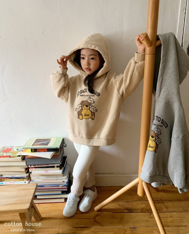 Cotton House - Korean Children Fashion - #kidzfashiontrend - Bear Hood Sweatshirt - 2